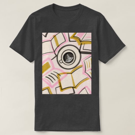 Bibliophiles Latte Break 2 T-shirt (Design voorkant)