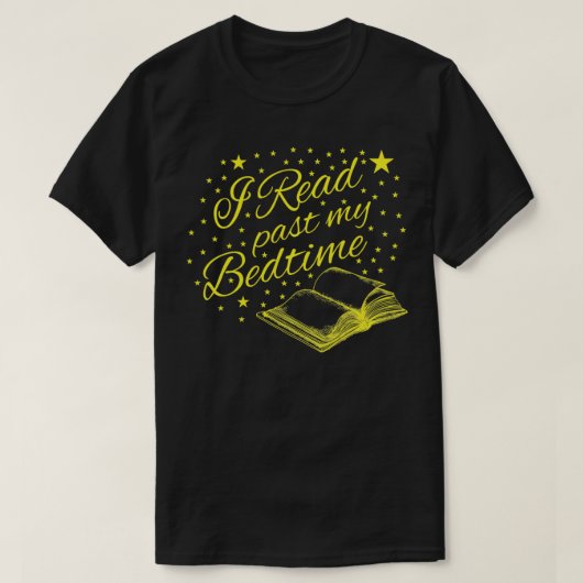Bibliopoliefboek Nerd Ik las mijn slaaptijd Pullo. T-shirt (Design voorkant)