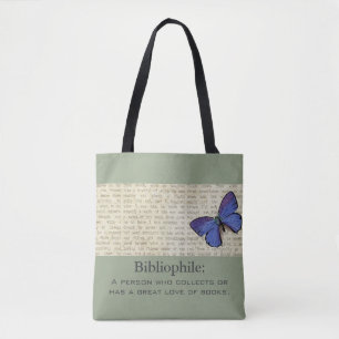 Bibliopolies-Butterfly-verfijnd-handtas-Tas Tote Bag