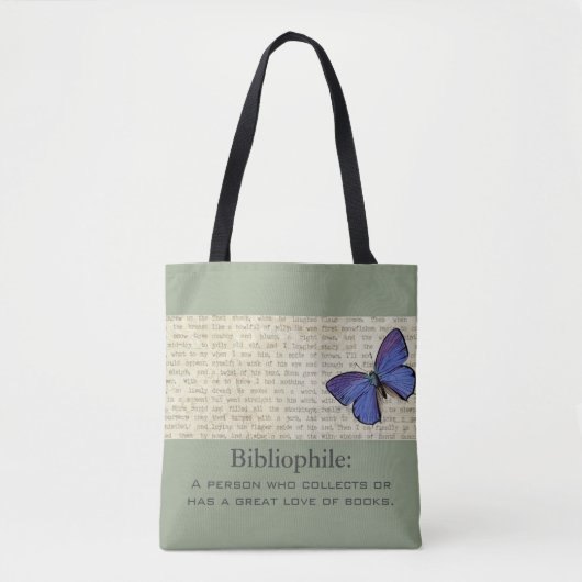 Bibliopolies-Butterfly-verfijnd-handtas-Tas Tote Bag (Voorkant)