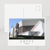 Bibliotheca Alexandrina, Alexandrië, Egypte Postca Briefkaart (Voorkant / Achterkant)