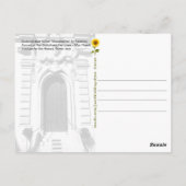 Bibliotheca Hertziana's deur. Rome, Italië briefka Briefkaart (Achterkant)