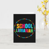 Bibliothecair T-shirt Rainbow Kleurrijke Bibliothe Kaart (Gele Bloem)