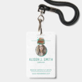 Bibliothecaris / Bibliotheek Badge (Voorzijde met lanyard)