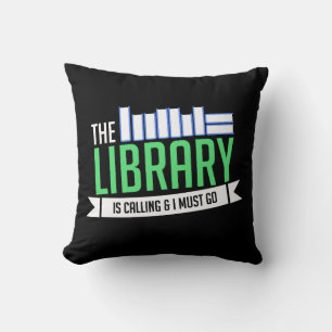 Bibliothecaris Bibliotheek Boeken Cadeau Kussen