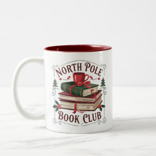 Bibliothecaris Boekenclub Noordpool Boeken Lezen Tweekleurige Koffiemok