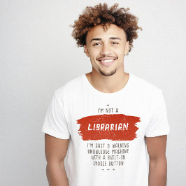 Bibliothecaris Definitie Grappig T-shirt