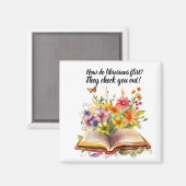 Bibliothecaris en Boeken Magneet  (Voorkant / Achterkant)