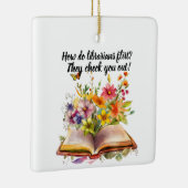 Bibliothecaris en boeken ornament (Rechts)