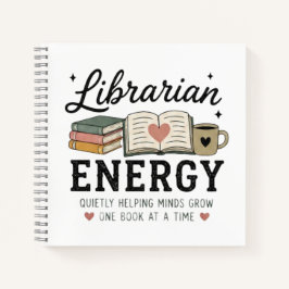 Bibliothecaris Energie Die Rustig Geesten Laat Gro Notitieboek