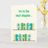 Bibliothecaris / Engels leraar pensioen Kaart (Gele Bloem)