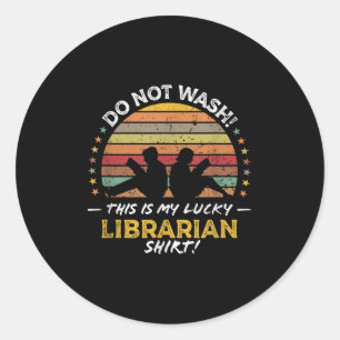Bibliothecaris Grappige Bibliotheek Quote Graphic Ronde Sticker