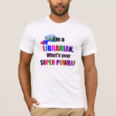 Bibliothecaris Humor T-shirt (Voorkant)