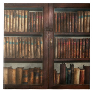 Bibliothecaris - In de bibliotheek Tegeltje