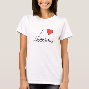 Bibliothecaris liefde t-shirt