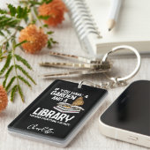 Bibliothecaris Nerd en Tuinders Gepersonaliseerd Sleutelhanger (Voorkant Rechts)