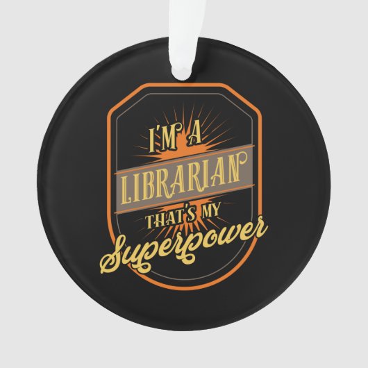 Bibliothecaris Ornament (voorkant)
