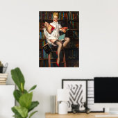 Bibliothecaris Poster (Thuiskantoor)