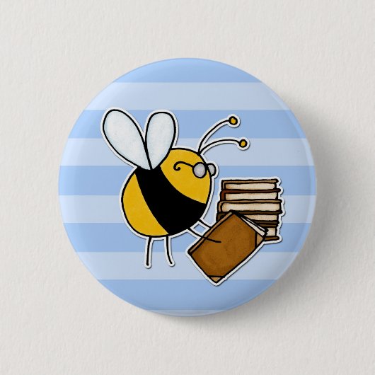 bibliothecaris ronde button 5,7 cm (Voorkant)