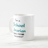 bibliothecaris school koffiemok (Voorkant links)