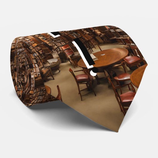 Bibliothecaris Shush, wees stil in de bibliotheek Stropdas (Opgerold)