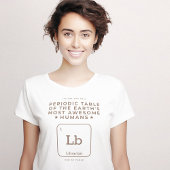 Bibliothecaris slim periodiek systeem t-shirt
