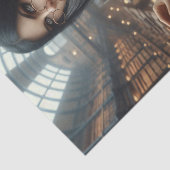 Bibliothecaris Steampunk  Victoriaans Lady Tissuepapier (Detail)