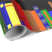 bibliothecaris van de boekenplank van de bibliothe cadeaupapier (Rol Hoek)