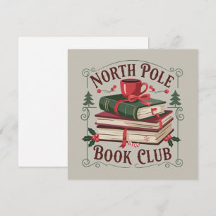 Bibliothecaris van de Noordpool Boekclub Boekachti Feestdagenkaart