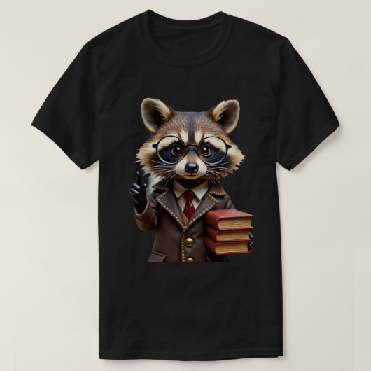 Bibliothecaris Wasbeer T-shirt (Design voorkant)