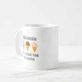 Bibliothecaris... Zal werken voor ijs Koffiemok (Voorkant links)
