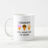 Bibliothecaris... Zal werken voor ijs Koffiemok (Links)