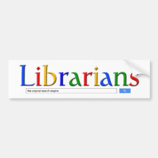 bibliothecarissen de oorspronkelijke zoekmachine bumpersticker