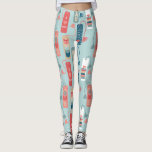 Bibliothecarissen en boekenliefhebbers Bladwijzer  Leggings<br><div class="desc">Deze leuke leggings zijn voorzien van een all over patroon van illustraties van bladwijzer in tinten koraal,  blauwgroen,  groen en bruin tegen een mintgroene achtergrond. Ze zijn perfect voor boekliefhebbers en bibliothecarissen of iedereen wil show van hun liefde voor lezen.</div>