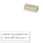 Bibliotheek aangepast boek rubberstempel (Gestempeld)