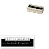 Bibliotheek aangepaste boekenliefhebber rubberstempel (Gestempeld)