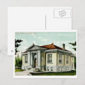 Bibliotheek, Abilene, KS 1908 Vintage Briefkaart (Voorkant / Achterkant)