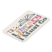 Bibliotheek belt en ik moet gaan magneet (Linkerzijde)