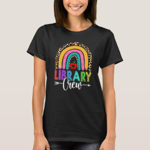 Bibliotheek Bemanning Regenboog Luipaard Leraar Te T-shirt