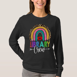 Bibliotheek Bemanning Regenboog Luipaard Leraar Te T-shirt