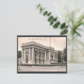 Bibliotheek, Beverly, MA Vintage Briefkaart (Staand voorkant)