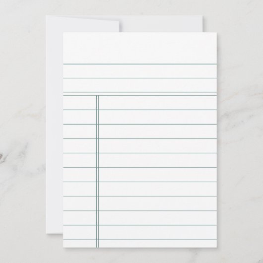  Bibliotheek Boek Bekijk Kaart Bruiloft Menu (Achterkant)