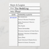 Bibliotheek Boek Checkout Kaart Trouwstoel Kaart (Achterkant)