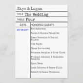 Bibliotheek Boek Checkout Kaart Trouwstoel Kaart (Voorkant)