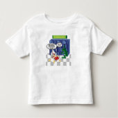 Bibliotheek boek chook grap kinder shirts (Voorkant)