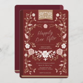 Bibliotheek Boek Huwelijksreceptie Kaart (Voorkant / Achterkant)