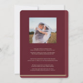 Bibliotheek Boek Huwelijksreceptie Kaart (Achterkant)