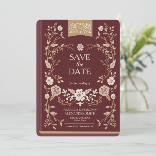  bibliotheek Boek sparen de Datum Save The Date (Staand voorkant)