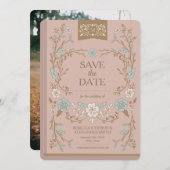 bibliotheek Boek sparen de Datum Save The Date (Voorkant / Achterkant)