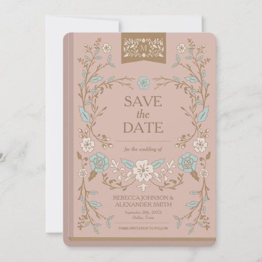 bibliotheek Boek sparen de Datum Save The Date (Voorkant)